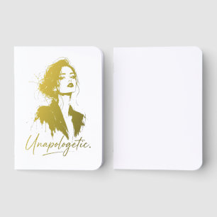 Unapologetic. Personalized Gold Foil Journal