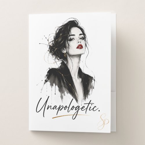 Unapologetic. Personalized Pocket Folder