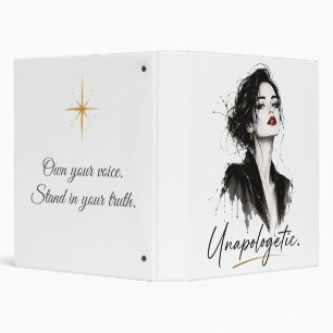 Unapologetic. Personalized Statement Binder