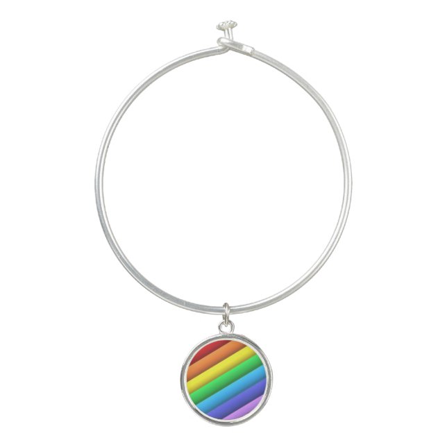 Unapologetic Pride Bangle Bracelet (Front)