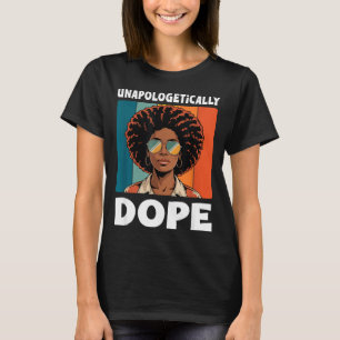 Unapologetically Afro Woman Retro Colors T-Shirt
