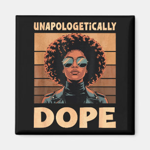 Unapologetically Afro Woman Vintage 70s  Magnet
