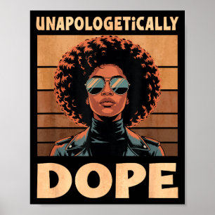 Unapologetically Afro Woman Vintage 70s  Poster