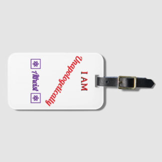 Unapologetically Atheist Luggage Tag