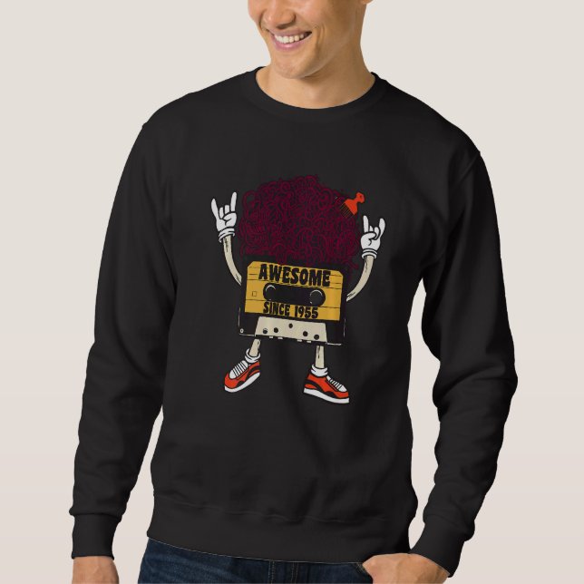 Unapologetically black awesome since 1955 african  sweatshirt (Front)