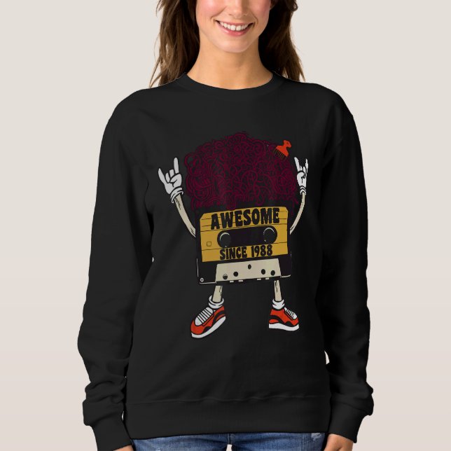 Unapologetically black awesome since 1988 african  sweatshirt (Front)