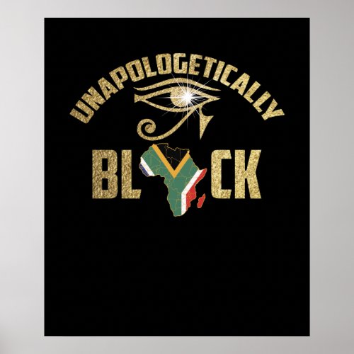 Unapologetically Dope Afro African American Black Poster