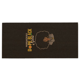 Unapologetically Dope Black Nurse Wood Flash Drive
