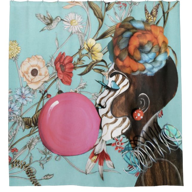 Unapologetically ME REMIX Shower Curtain (Front)