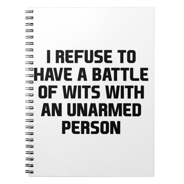 Unarmed Person Notebook (Front)