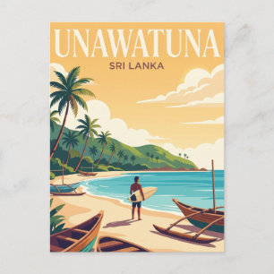Unawatuna Beach Sri Lanka Postcard