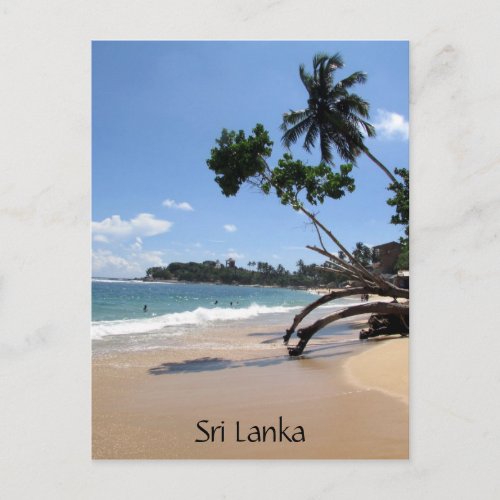 unawatuna beach sri lanka postcard