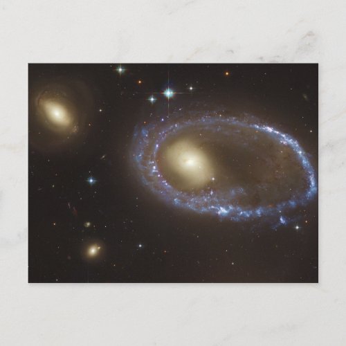 Unbarred Lenticular Ring Galaxy AM 0644_741 Postcard