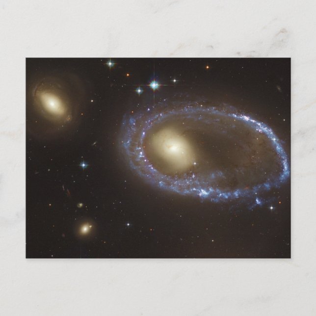 Unbarred Lenticular Ring Galaxy AM 0644-741 Postcard (Front)