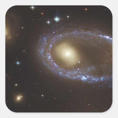 Unbarred Lenticular Ring Galaxy AM 0644_741 Square Sticker