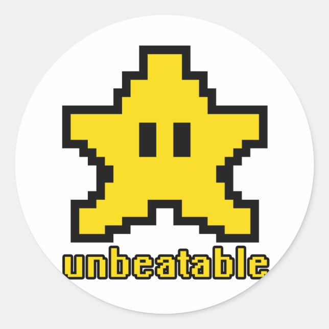 Unbeatable Classic Round Sticker (Front)