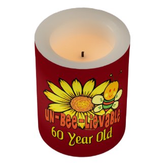 Unbelievable 60th Birthday Gift Flameless Candle