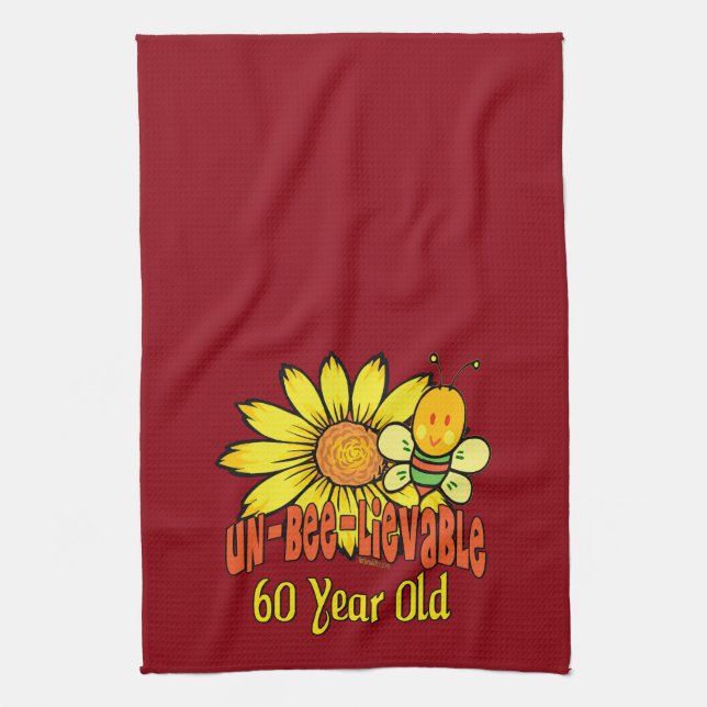 Unbelievable 60th Birthday Gifts Kitchen Towel (Vertical)