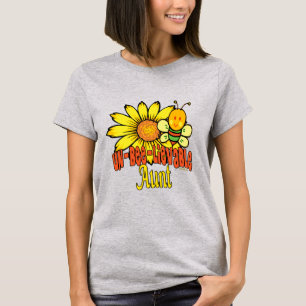 Unbelievable Aunt Sunflowers and Bees T-Shirt