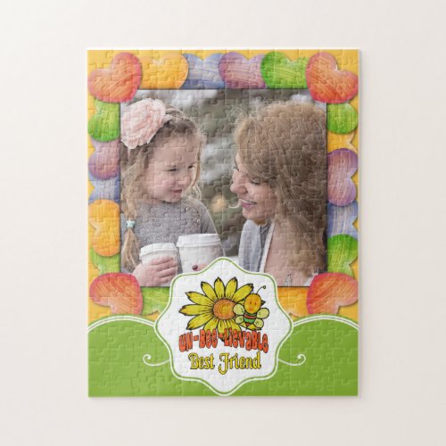 Unbelievable Best Friend Sunflowers and Bees Jigsaw Puzzle