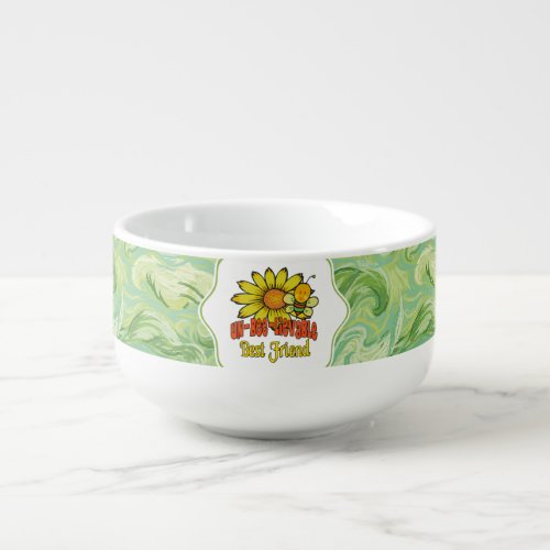 Unbelievable Best Friend Sunflowers and Bees Soup Mug