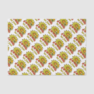 Unbelievable Best Friend Sunflowers and Bees Tissue Paper