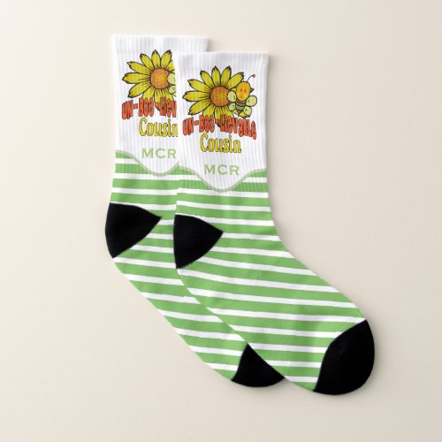 Unbelievable Cousin Sunflowers and Bees Socks