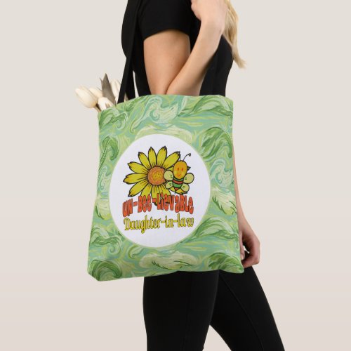 Unbelievable Daughter_in_law Sunflowers and Bees Tote Bag