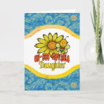 Unbelievable Daughter Sunflowers and Bees Card