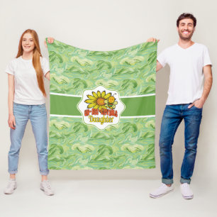 Unbelievable Daughter Sunflowers and Bees Fleece Blanket