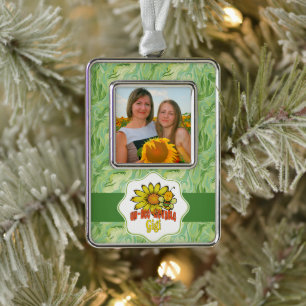 Unbelievable Gigi Sunflower and Bees Christmas Ornament