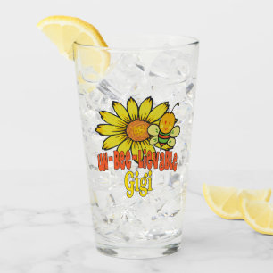 Unbelievable Gigi Sunflower and Bees Glass