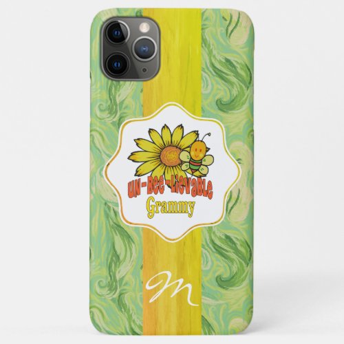 Unbelievable Grammy Sunflowers and Bees iPhone 11 Pro Max Case