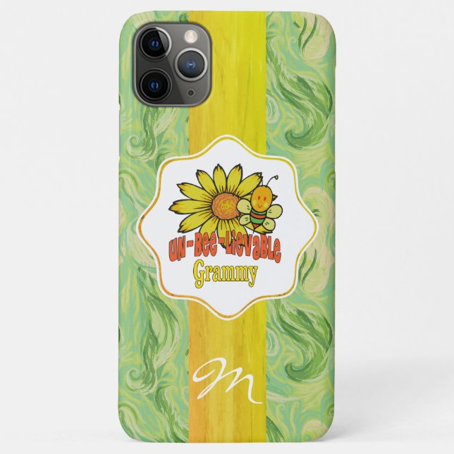 Unbelievable Grammy Sunflowers and Bees Case-Mate iPhone Case (Back)