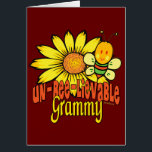 Unbelievable Grammy Sunflowers Cards<br><div class="desc">The world's most unbelievable Grammy sunflowers, bumble bees, and text gift ideas in pretty, bold, bright colors of orange, green, red, and yellow. Great birthday, holiday or special occasion gifts for a grandma. Cute, sweet and whimsical, these fun feminine gifts will make her smile. Tags: "bright green red yellow orange",...</div>