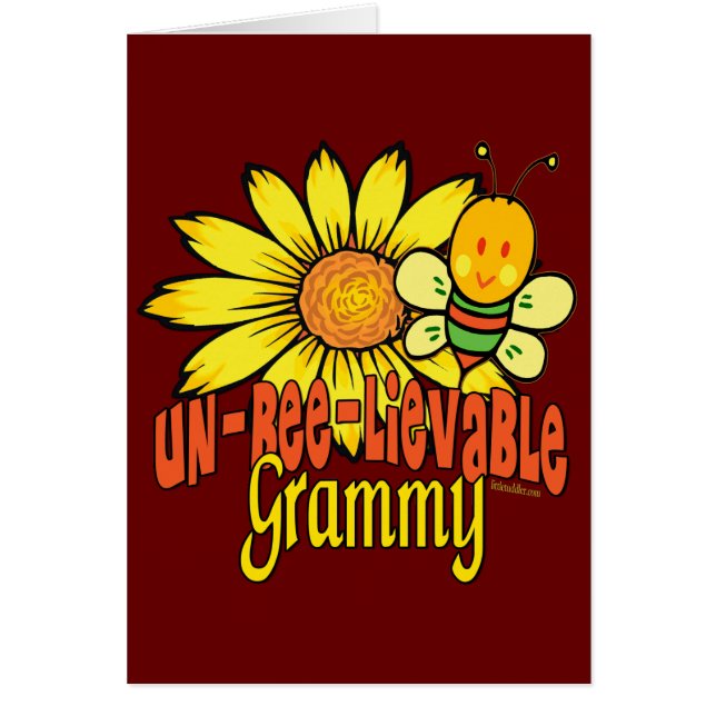 Unbelievable Grammy Sunflowers Cards (Front)