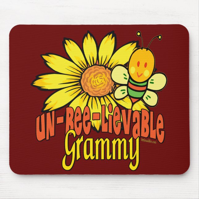 Unbelievable Grammy Sunflowers Mouse Pad (Front)