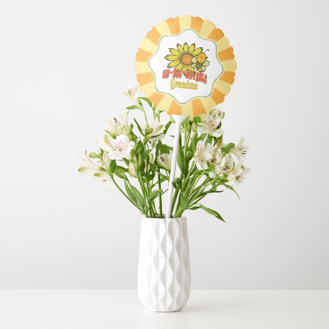 Unbelievable Grandma Sunflowers and Bees Balloon (Vase)