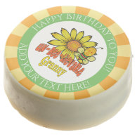Unbelievable Granny Sunflowers and Bees Chocolate Covered Oreo