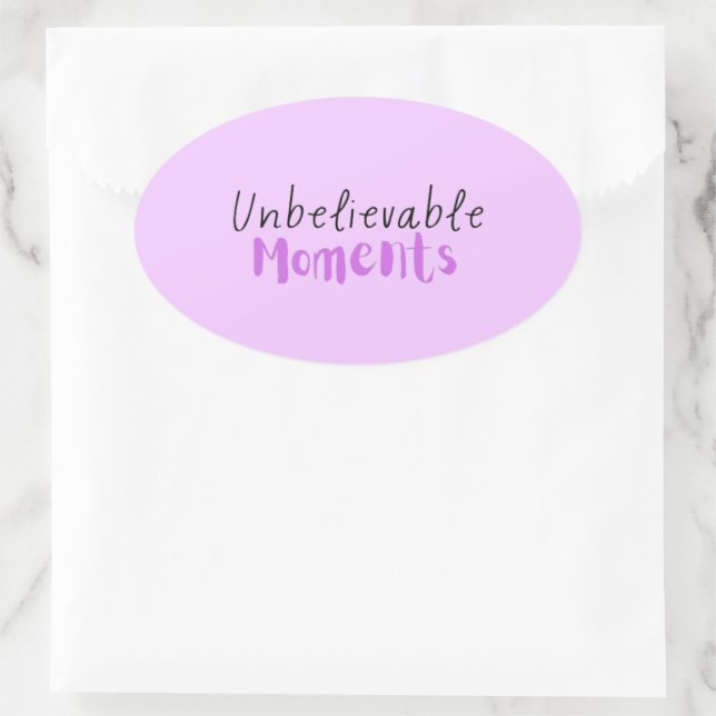 Unbelievable Moments Sticker (Bag)
