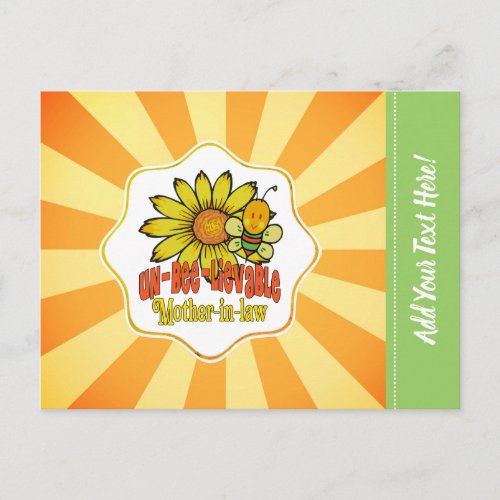 Unbelievable Mother_in_law Sunflowers Postcard