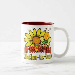 Unbelievable Mother-in-law Sunflowers Two-Tone Coffee Mug