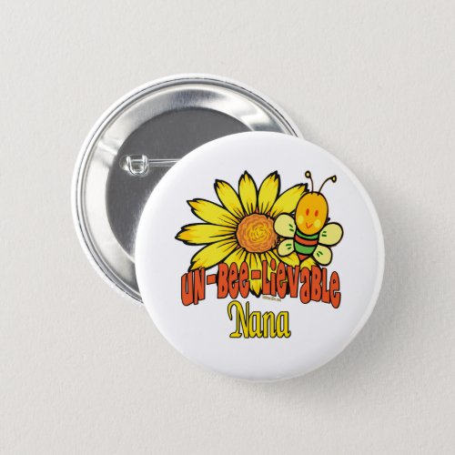 Unbelievable Nana Sunflowers Button