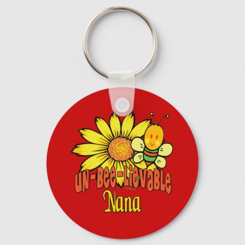 Unbelievable Nana Sunflowers Keychain