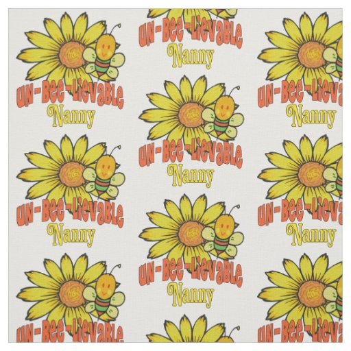Unbelievable Nanny Sunflowers and Bees Fabric