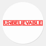 Unbelievable Stamp Classic Round Sticker