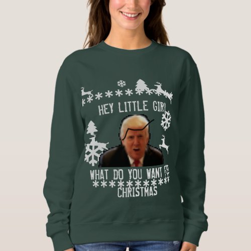 Unbelievably ugly Donald Trump Christmas Sweater