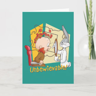 "Unbewievable" Barber BUGS BUNNY™ & Elmer Fudd Card