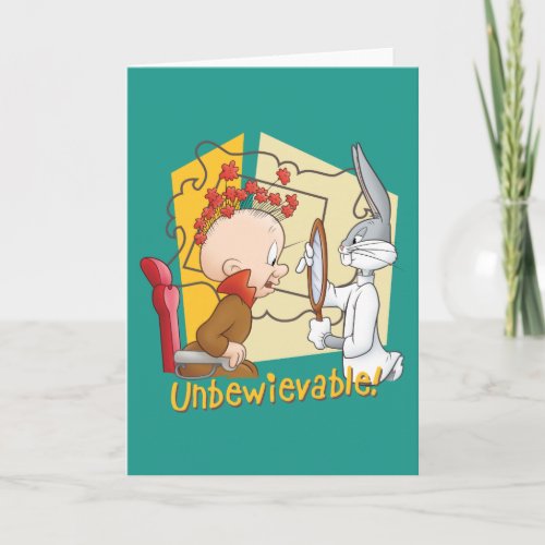 Unbewievable Barber BUGS BUNNYâ  Elmer Fudd Card