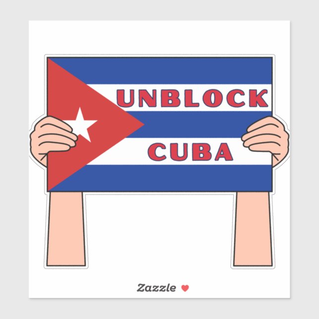 Unblock Cuba Sticker (Sheet)